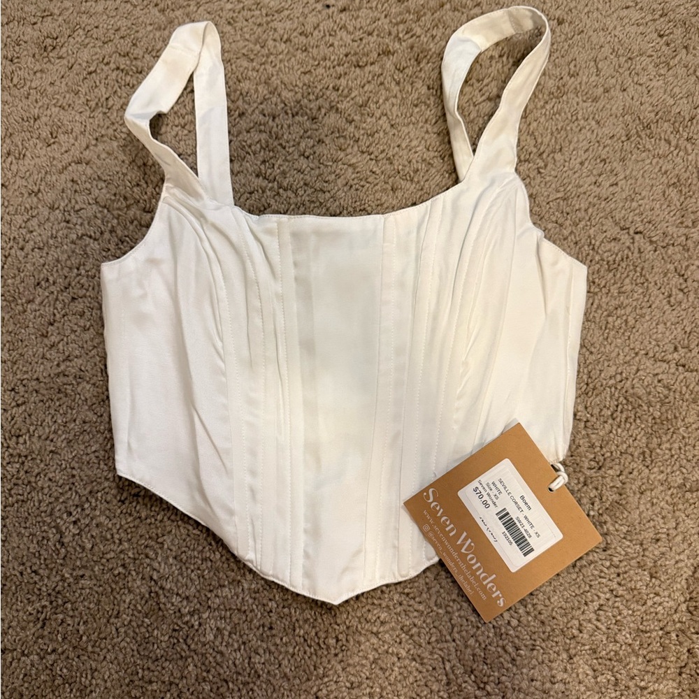 White Corset Top